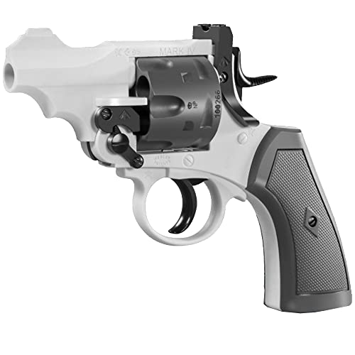 U DAO LIハンドガン風おもちゃ 、ウェブリー リボルバー 、中折れ式 回転式 ハンドガン 、リボルバー 、モデルガン、おもちゃ 銃 スポンジ弾。（短くてシンプルな構成、ピストル弾丸シェル*6、弾丸*20 ） (短くてシンプルな構成)