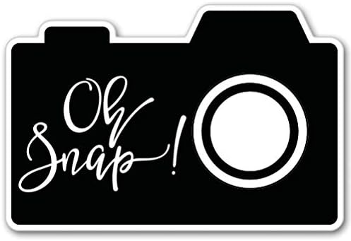 Oh Snap Photographer Vinyl Sticker - Car Phone Helmet - Select Size