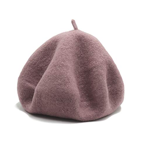 Wheebo Wool Beret Hat,Solid Color French Style Winter Warm Cap for Women Girls Lady (Cameo Brown) by Wheebo - Used condition - Image 4