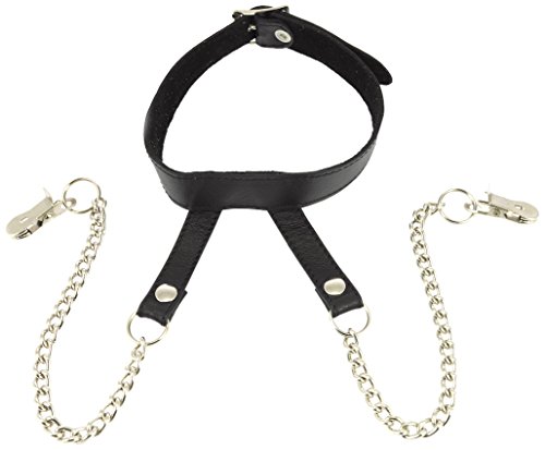 Collier bondage Rimba pinces à seins chaînettes pour femme accessoire fétiche BDSM