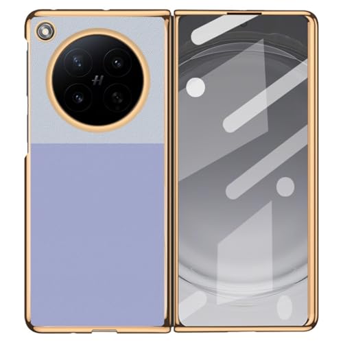 Coque Oppo Find N6 violette en cuir pour une élégance au quotidien
