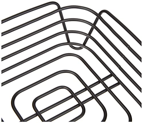 blomus, Delara 63872 Bread Basket L made of powder-coated steel, black, cotton fabric bag, trendy and modern design - Image 4