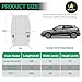 Half Car Cover for Hatchback Small SUV, Sunroof & Windshield Cover for Ice and Snow, Hail Protector with Cotton Liner, Waterproof Roof Car Cover for All Weather Sun Rain Dust Protection