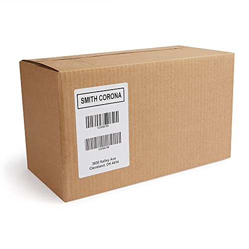 Smith Corona - 12 Rolls Of 4'' X 6'' Direct Thermal Labels, 475 Labels Per Roll, Made In The Usa, 5700 Labels Total, For 1" Core Printers (12 Rolls) - Zebra Compatible #TOP6