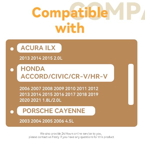 Image of Head Cylinder Solenoid Valve Gasket Set Replacement Compatible with Honda Accord Odyssey Pilot 15826-RNA-A01 91319-PAA-A01 917-174