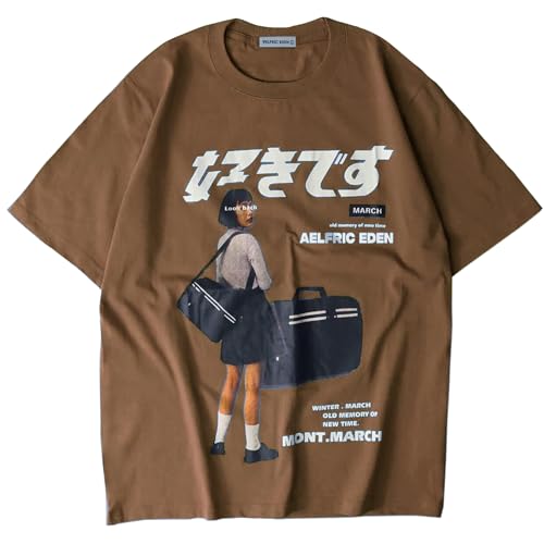 Aelfric Eden Mens 90s Vintage Oversize Shirts Summer Unisex