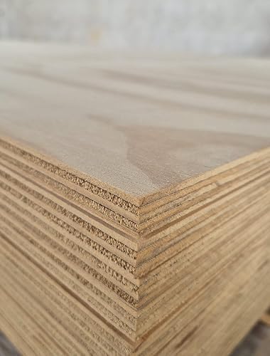 Pannello Multistrato marino fenolico in legno di pino - spessore 18 mm - Compensato in varie misure (non verniciato, cm. 60 x 60)