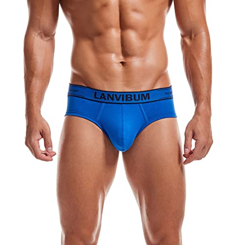 Male Fashion Underpants Knickers Sexy Ride Up Briefs Underwear Pant Mens Boxers I Fit (Blue, XL)3