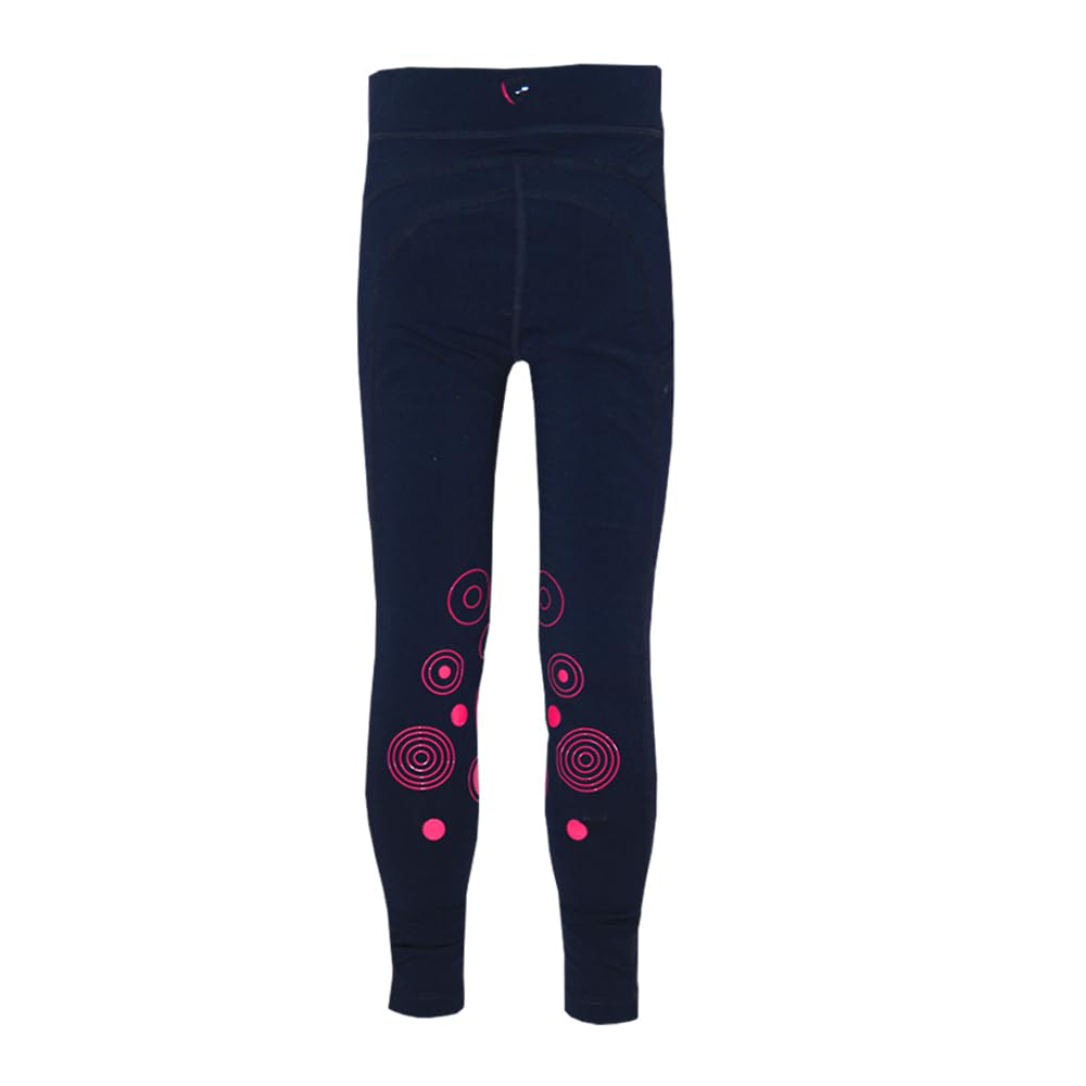 HY DynaMizs Ecliptic Pantaloni da Equitazione Bambini (7-8 Anni) (Rosso, Blu Navy)