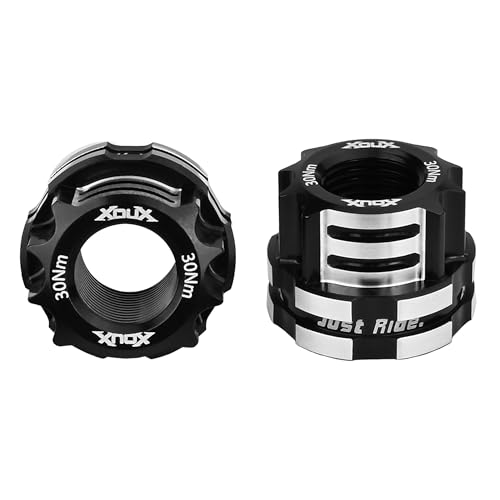 XOUX AX-C BMX Axle Nuts 10MM, Black