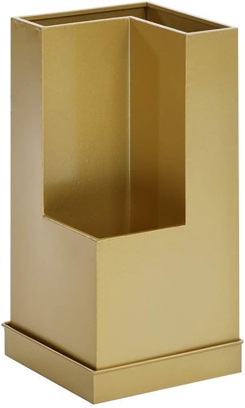 Umbrella Stand Rack Metal Wrought Iron, Large-Capacity Hotel Household Umbrella Storage with Removable Drip Tray