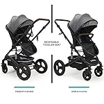 Newborn-Infant-Toddler-Baby-Stroller-Cynebaby-2-in-1-High-Landscape-Convertible-Reversible-Anti-Shock-Bassinet-Carriage-Pram-Stroller-Add-Cup-Holder-Footmuff-and-Diaper-Bag-Grey