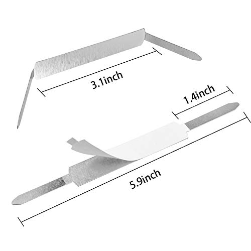 Qyh T126 Self-Adhesive Prong Paper Fasteners 1 Inch Capacity thumb #1