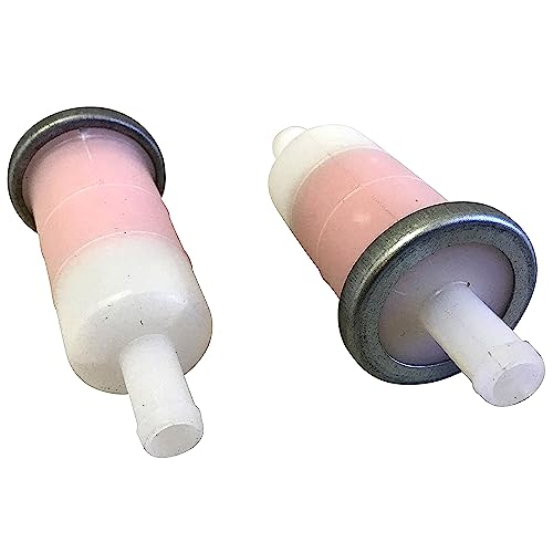 (2 Pack) 16900-MG8-003 Fuel Filter 10/30 Micron Fits Honda Shadow 1000 2010 2020 2500 2510 2520 3000 3010 500 520 ATV Yamaha 4TV-24560-00 1FK-24560-00 1FK-24450-00