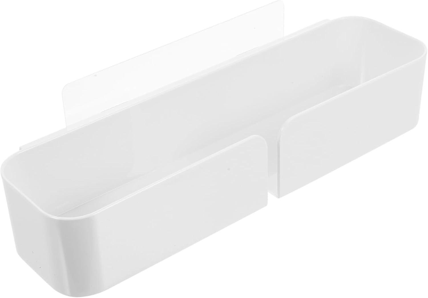 Ciieeo Wall Mounted Bathroom Organizer Bin, Punch Free ABS Shelf