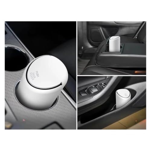 Cubo de basura para coche en silicona negra contenedor compacto de 1 unidad 6