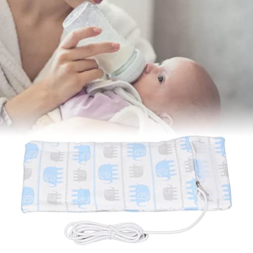 Estojo Aquecedor de Biberões, Saco Térmico para Leite de Viagem Tecido de Malha Fecho de Correr Term