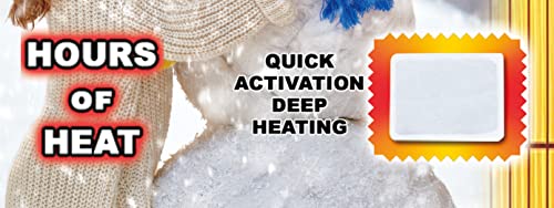 Body & Hand Warmer Large Heat Pack | Long Lasting Safe Natural Odorless Air Activated Heated Warmer Packs With Adhesive | Get Hours Of Warmth | 40 Individual Single Use Warmth Packs By Mystical Fire #TOP3