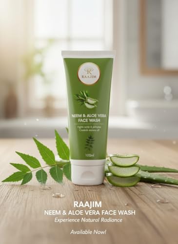 Image of Neem and Aloe Vera Face Wash for Anti Acne and Oil Control | Deep Cleansing Gentle Daily Cleanser for Pimples, Excess Oil & Clear Skin | Suitable for Men, Women and All Skin Types (100 ml)