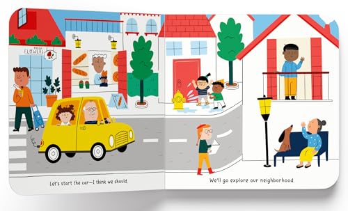 Image of In My C Up, Down And All Around The Town - Interactive Board Book For Kids | Ride Through The Neighborhood With Fun Rhymes, Bright Pictures & ... For Toddlers & Preschoolers | Ages 2-5 Years