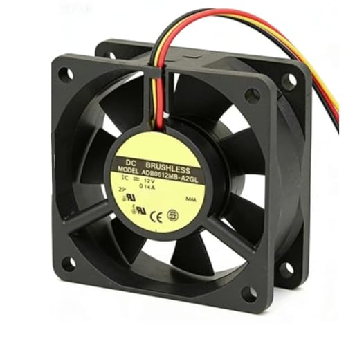 Ventilador ADDA AD0612MB-A72GL con conector de 3 cables y flujo de aire continuo