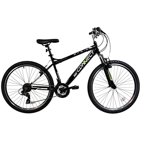 Basis Connect Hardtail Mountain Bike, 26" Wheel - Black/Green Cover