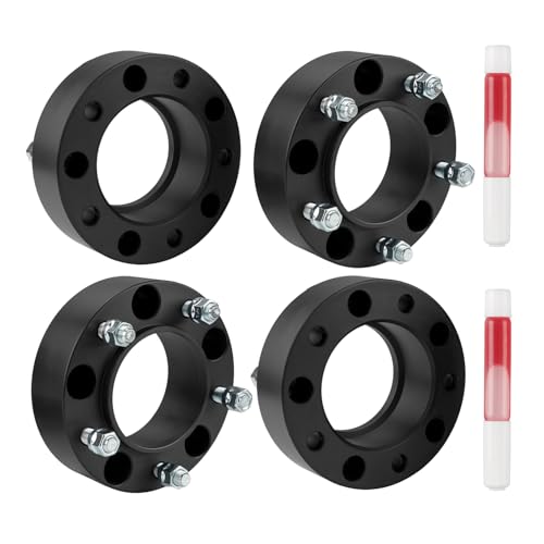 ZonCar Forged 5x150 2 inch Wheel Spacers, 2 inch Wheel Spacer with Hub Centric,110mm Hub Bore M14x1.5 Thread Pitch Spacers Fits for Tundra, Sequoia, Landcruiser, LX470, LX570, 4pcs by ZonCar - Used condition - US$64.28