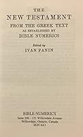 The New Testament From the Greek Text As Established By Bible Numerics B001ORNTA6 Book Cover