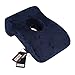 Zerlar Memory Cotton Lunch Break Face Down Head Rest Pillow Cushion for Office Student Travel (Navy Blue)