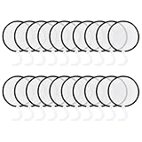 PH PandaHall 20Stk Runde Faltschwäch 20x24cm Handheld Faltventilatoren Nylon Flachförmig für Bühnenauftritte Sublimation Fotografie Yoga Kulturveranstaltungen Halloween Dekoration Schwarz