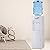Huhelm Top-Loading Hot&Cold Water Cooler, Freestanding Water Cooler Dispenser 5 Gallon Children Safety Lock with Removable Drip Tray and Large Storage Space for Home Office School (White)