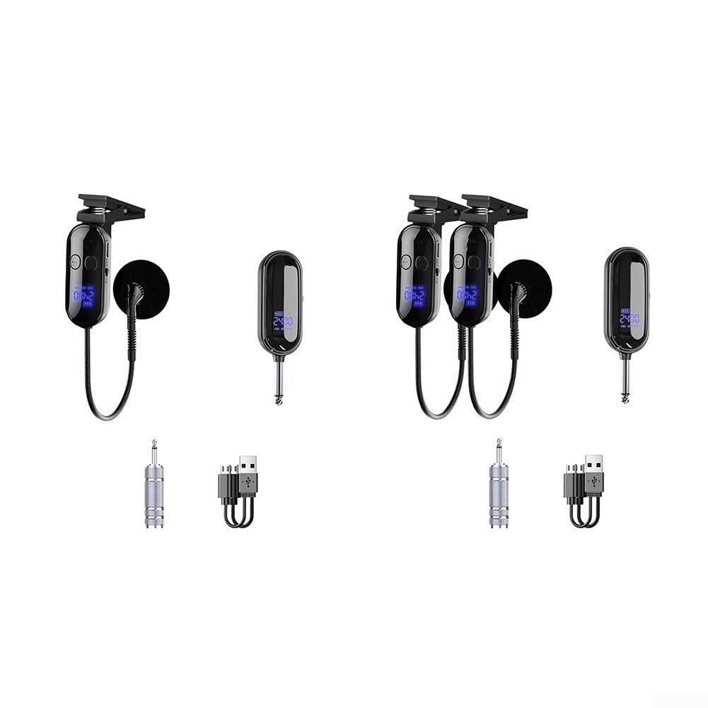 Kabelloses Saxophon-Mikrofon, 2,4 GHz Clip-Mikrofon, 3,5 mm