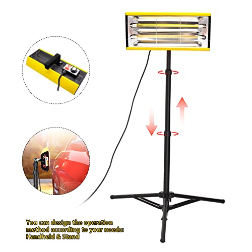 Datou Boss Infrared Paint Curing Lamp 2000W With Timer For Body Repair Paint Curing Systems, Automotive Body Repair Tools, Infrared Paint Dryer With Bracket 110V #TOP5