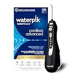 Waterpik Cordless Advanced Water Flosser, Brilliant Black