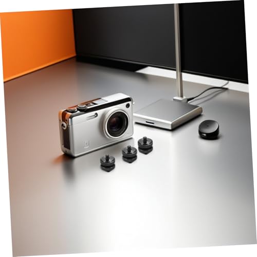 Zapata para cámara POPETPOP con doble tornillo de 1/4 para conectar accesorios DSLR 6