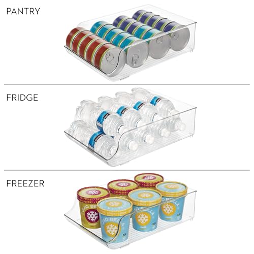 iDesign Water Bottle Organizer for Fridge or Pantry - Clear - Made in USA - Image 5