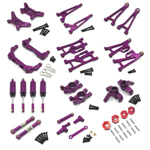 ZDingTech Upgrade Metal RC Parts for 1/14 MJX Hyper Go H14BM 14209 14210 Parts Metal,for MJX Hyper GO H14BM Upgrade Parts,MJX Hyper GO H14BM 16209 14210 Upgrade Metal Parts-Purple