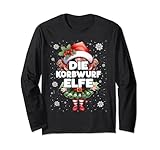 Korbwurf Elfe Basketball Weihnachten Elfen Weihnachtselfen Langarmshirt