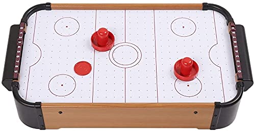 Image of IRIS Mini Arcade Air Hockey Table- A Toy for Girls and Boys,Table- Top Game for Kids, Teens, and Adults- Battery-Operated 51cm x 30.5cm x 10cm (LXWXH)