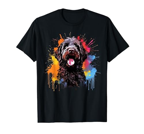 Colorful Portuguese Water dog T-Shirt