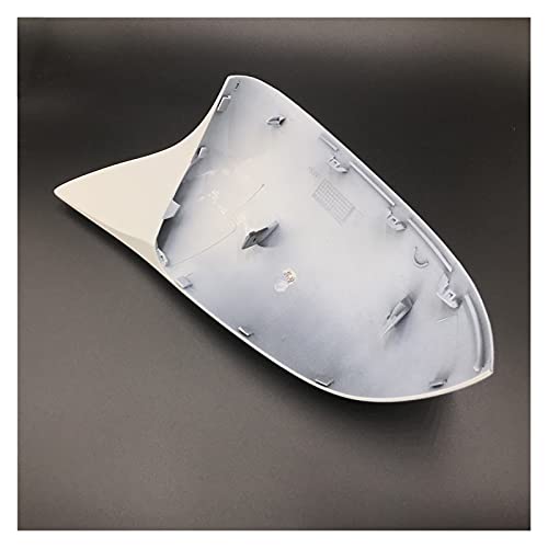 Couvercle de remplacement de rétroviseur style carbone blanc haute finition