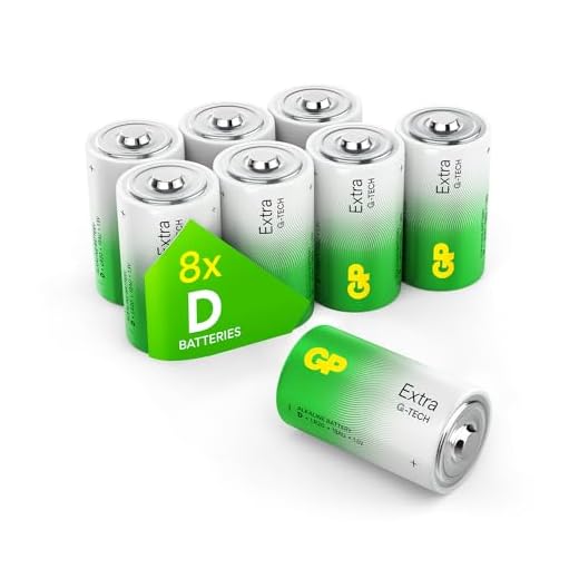 D Batteri - LR20-8-Pack | GP Extra | Alkaliskt batteri 1,5V - Lång livslängd