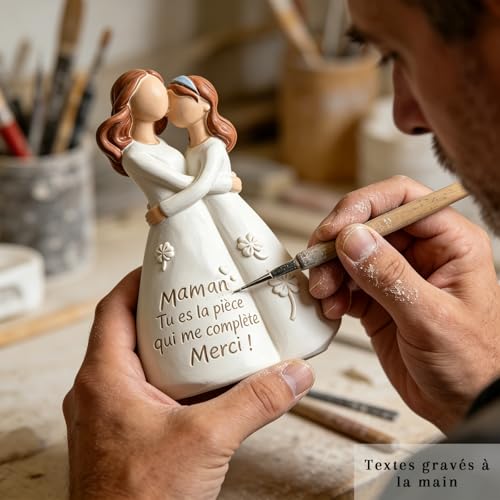 Lueaurra Figurine en résine Mère et Fille – vue 6