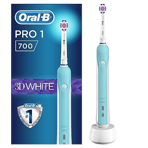 Oral-B PRO 1 700 Brosse À Dents Électrique Rechargeable, Bleu, 1 Brossette