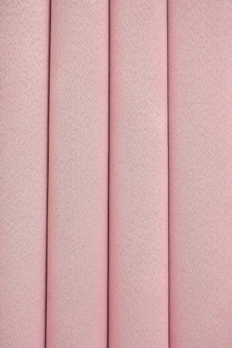 Image of 100% True Blackout Curtains 7 Feet, Set of 1 Panels | 300 GSM Heavy Room Darkening Polyester Cloth for Bedroom & Living Room | Thermal Insulated Heat & Noise Reducing (84x47 Inch, Light Pink) | 100% Room Darkening Thermal Insulated Heat & Noise Reducing Curtains 7 feet long