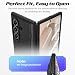 Doeshine for Z Fold 8 Ultra Case with Kickstand & Screen Protector, Black