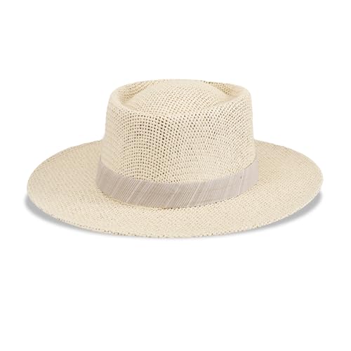 Dockers Men's Textured Band Woven Gambler Hat, Khaki, Small/Medium