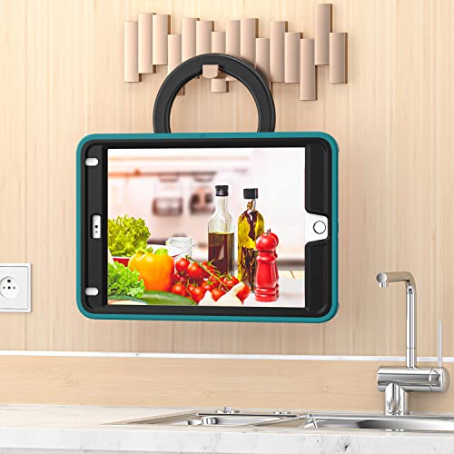 Cas pour iPad Pro 12.9 du bureau au salon avec protection rotative bleue