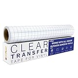 transferfolie plotter 【MITTLERE VISKOSITÄT】Unser Transferpapier ist mittel klebrig. Mit unserem transparenten Übertragungsfolie Plotter können Sie den Vinyl leicht aufnehmen und präzise lösen, ohne Rückstände auf dem Vinyl zu hinterlassen, Ihr Muster hochzuziehen oder Ihr Papier zu zerreißen Projekt.