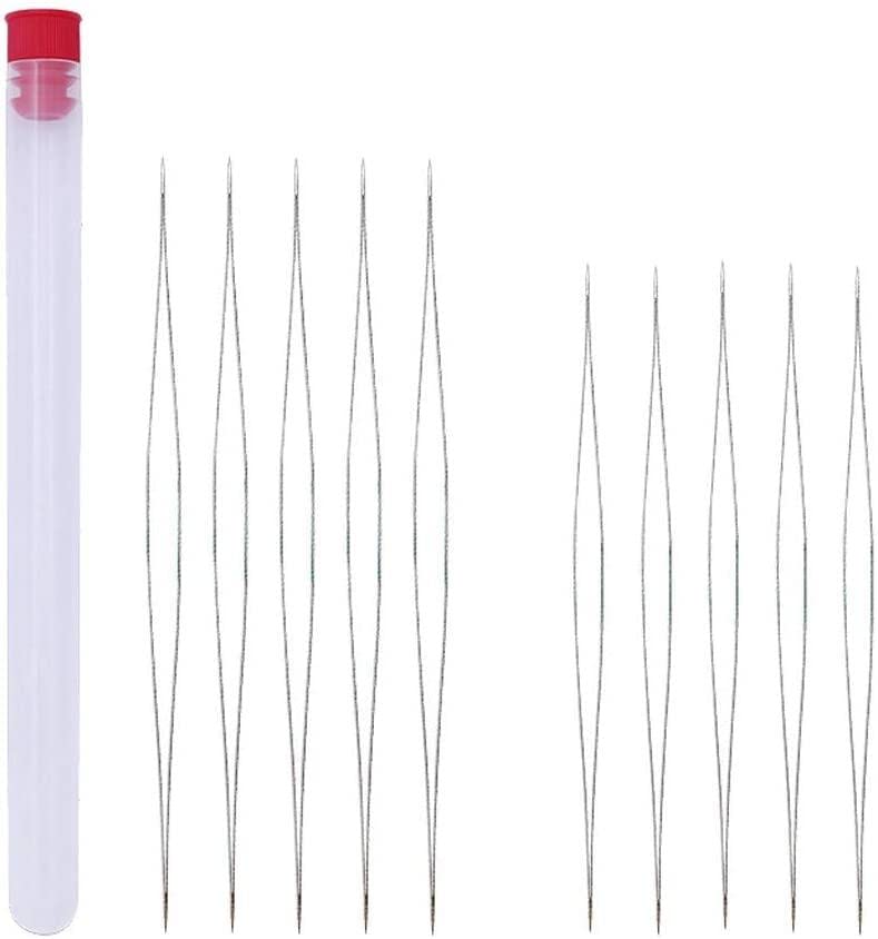 10Pcs Beading Needles Big Eye Bendable Seed Beads Threading Needles Jewelry Making Tools Durable Design